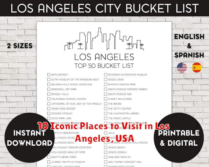 10 Iconic Places to Visit in Los Angeles, USA